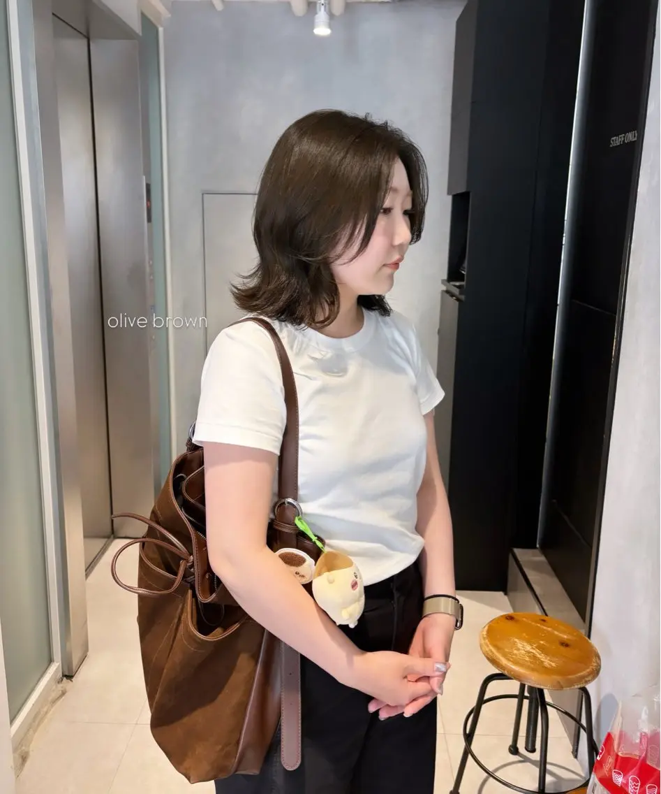 ミディアム カラー カット ヘアカラー マンツーマン半個室 tamuraのヘアスタイル