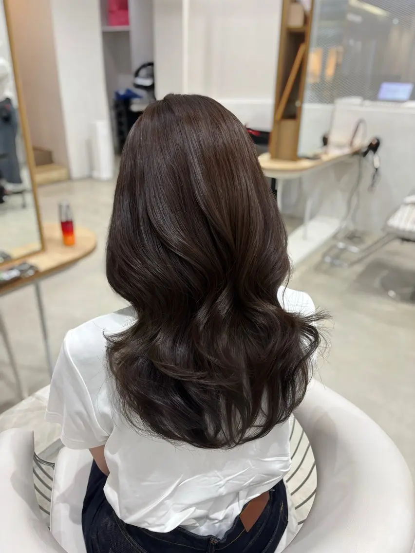 ロング カラー カット ヘアカラー トリートメント sho/ 名古屋/栄/韓国ヘアのヘアスタイル
