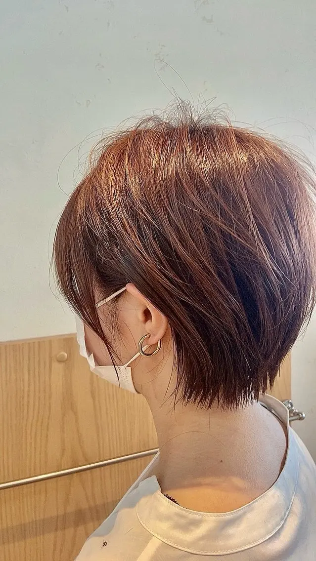 ショート カラー パーマ ヘアアレンジ メンズ 🫧透明感カラー🫧 koharuのヘアスタイル
