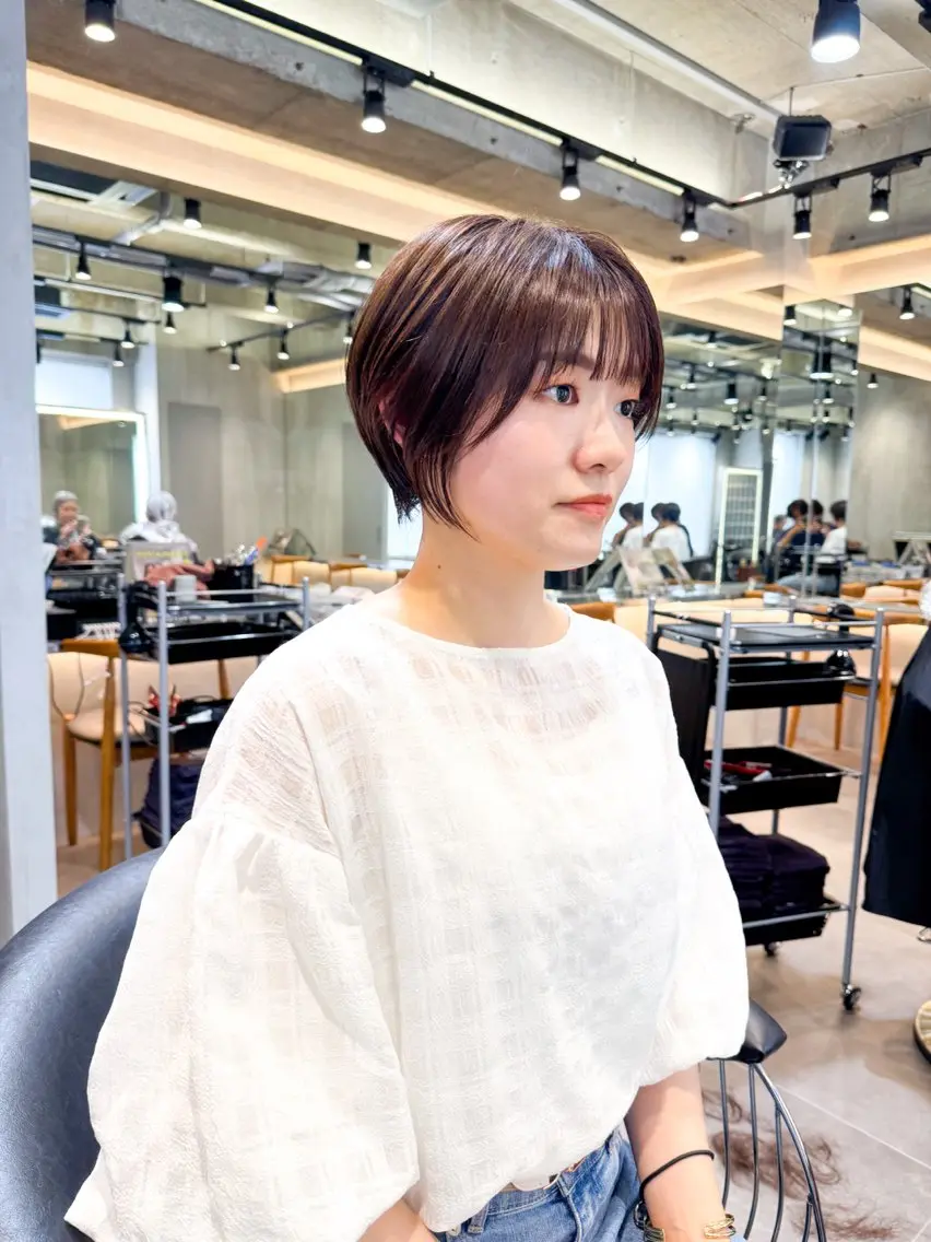 ショート カラー マニッシュショート ショートヘア カット ヘアカラー トリートメント ヘアセット 360°キレイな ショートカットのヘアスタイル