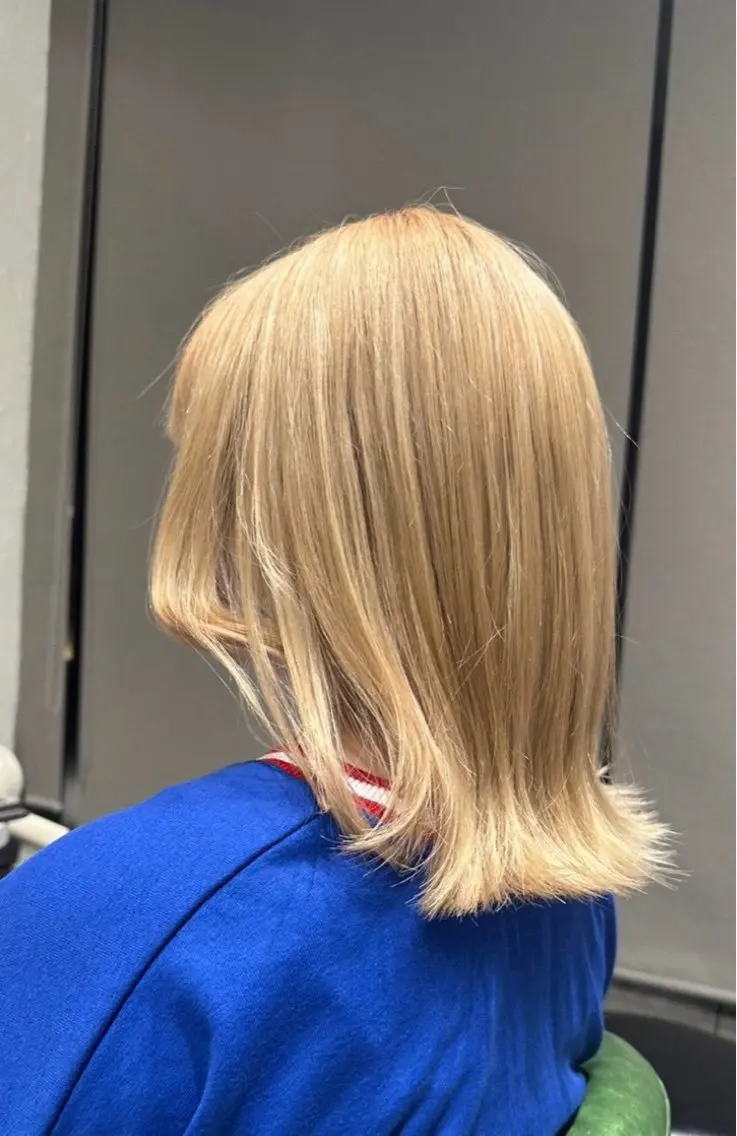 【練習モデル🎀】全体ブリーチ+カラー+3stepトリートメントの写真