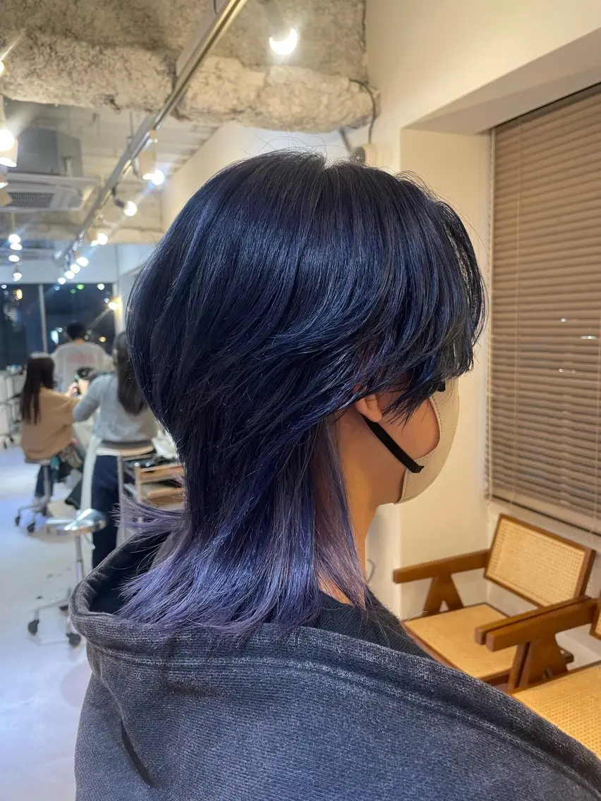 セミロング カラー ヘアカラー 大藤 守遥のヘアスタイル