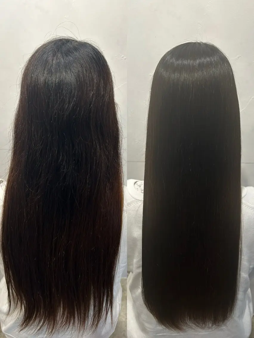 ロング パーマ 卒業式のヘアスタイル 縮毛矯正 ストレートパーマ 縮毛矯正 トリートメント 渋谷/うる艶ヘア 🤍ふうかのヘアスタイル