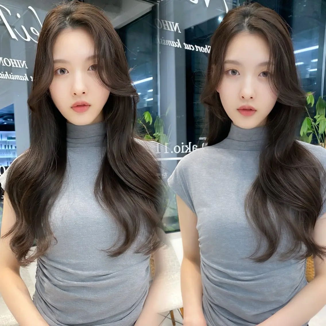 ロング レイヤーカット 小顔カット カット ヘアカラー 🌙レイヤー/透明感 髪質改善/宮田💫のヘアスタイル