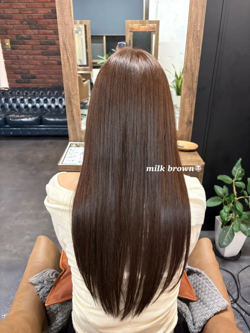 ロング カラー ヘアカラー 🫧透明感カラー 槇野🫧のヘアスタイル