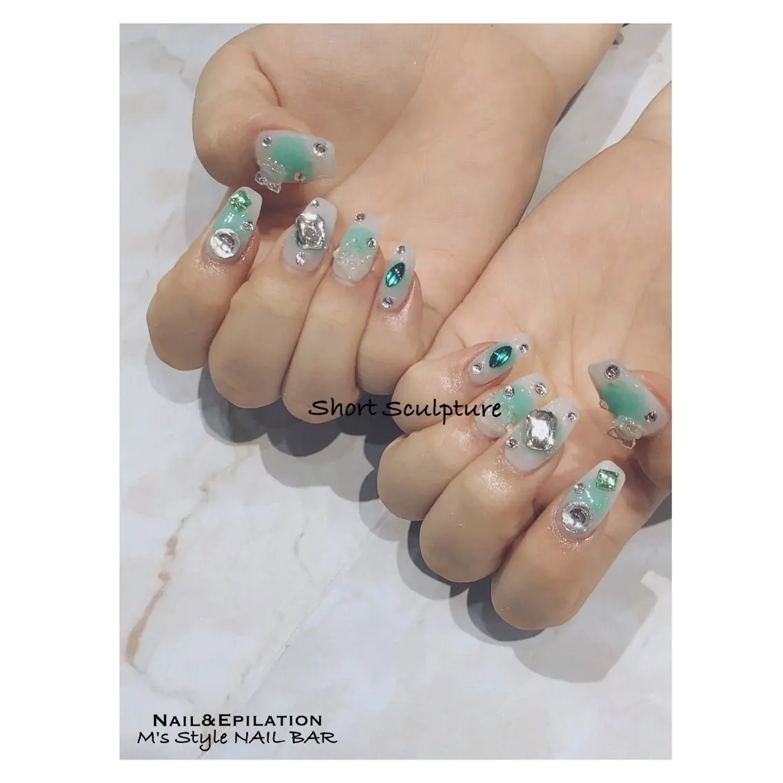 ネイル チークネイル 成人式 フットネイル フレンチネイル ジェルネイル ハンドネイル M's Style NAIL BARのネイルデザイン
