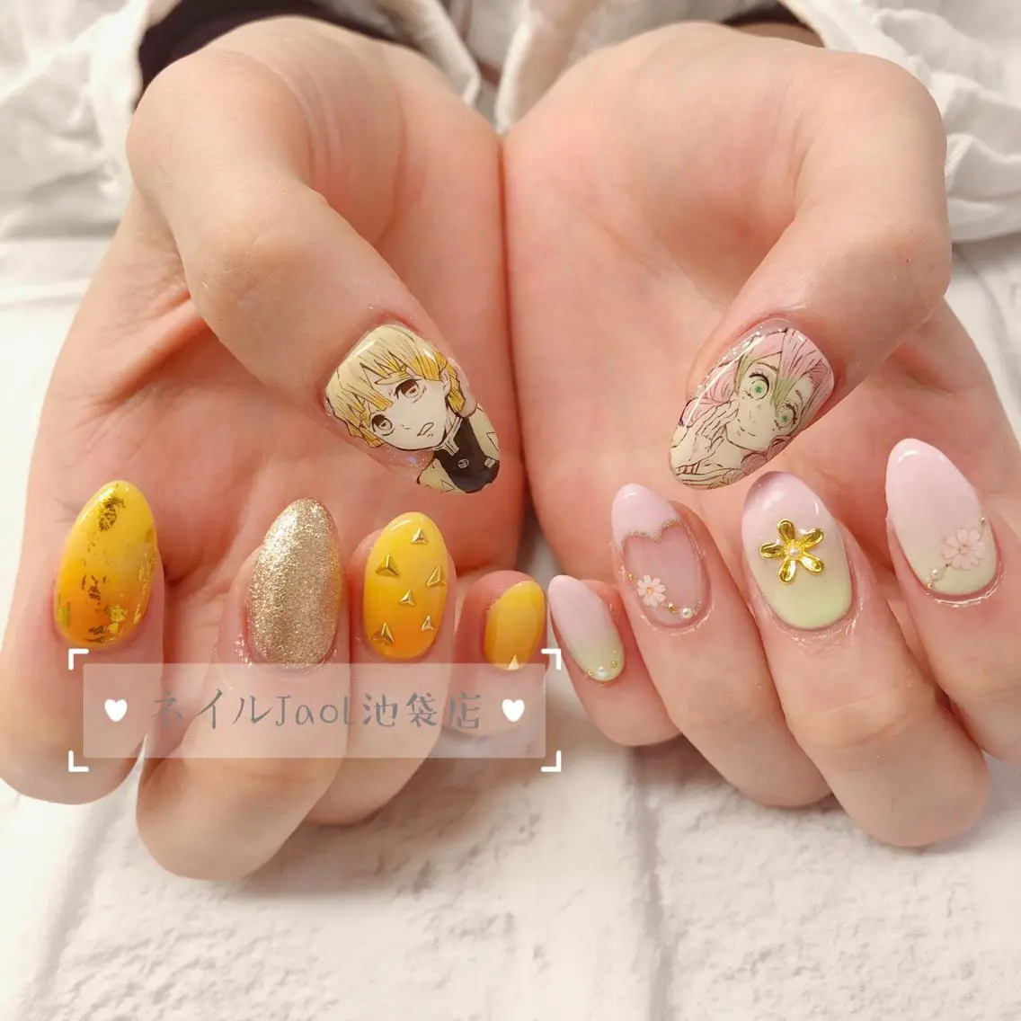 セミロング ネイルJaol 池袋のネイルデザイン