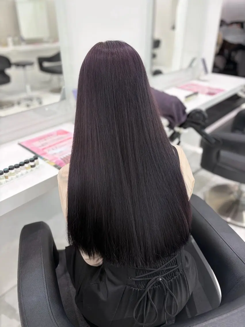ロング カラー ヘアアレンジ ヘアカラー 💓色落ちまで綺麗な 垢抜けカラー💓のヘアスタイル
