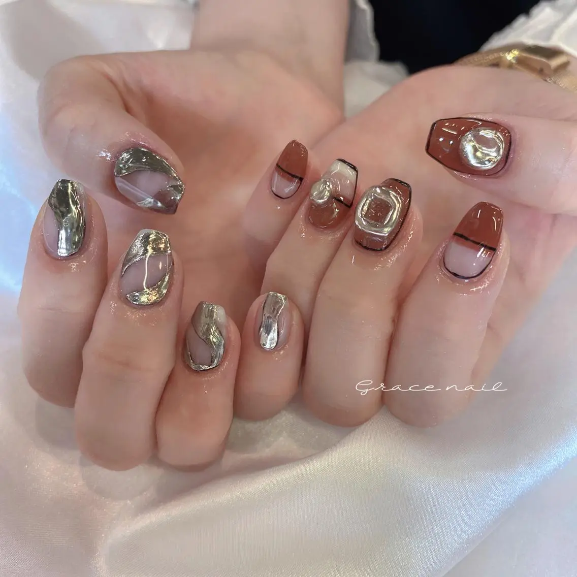 ネイル ハンドネイル ☆*。Grace Nail。*☆のネイルデザイン
