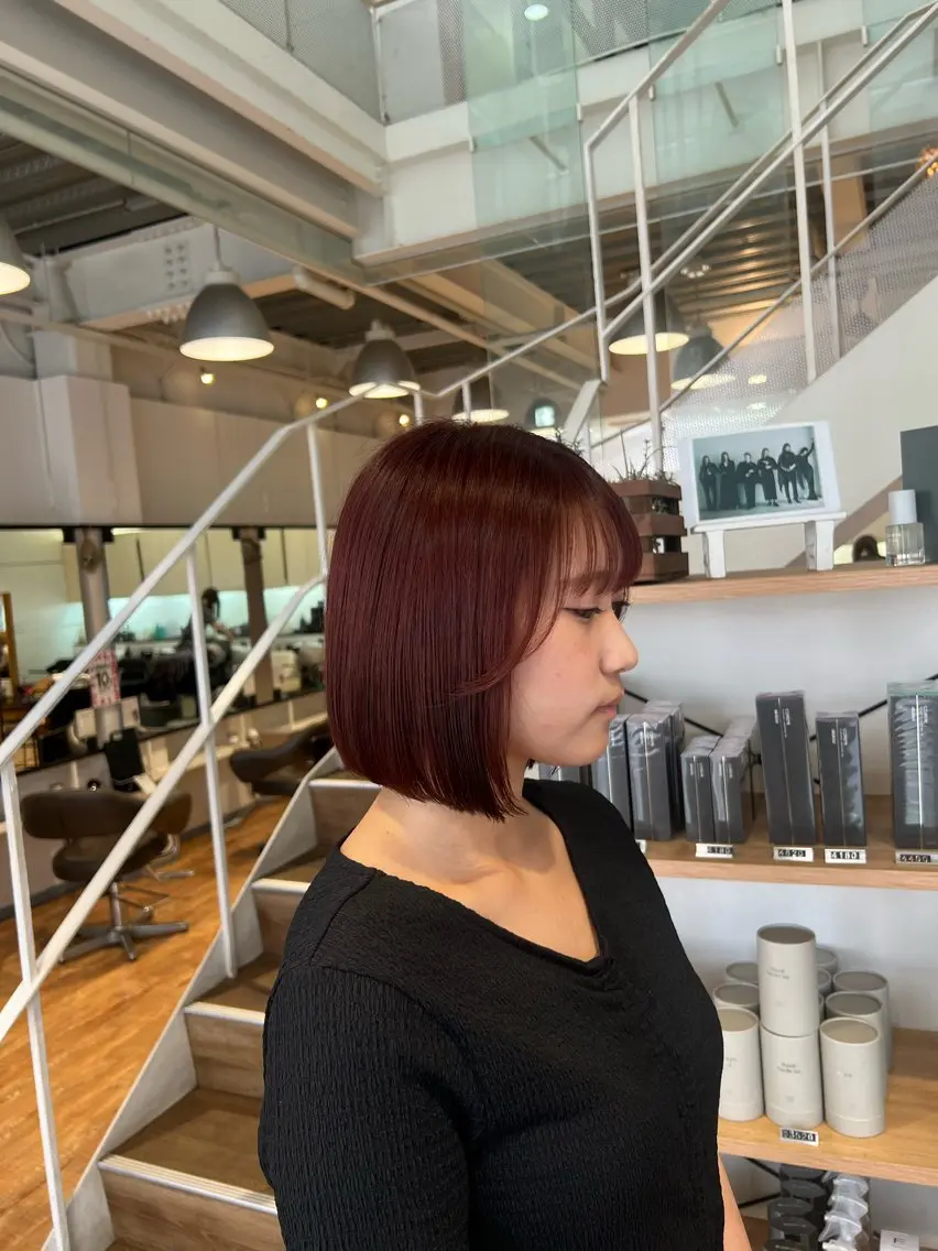 カラー レッドカラー ヘアカラー インナーカラー♡ Nanakoのヘアスタイル