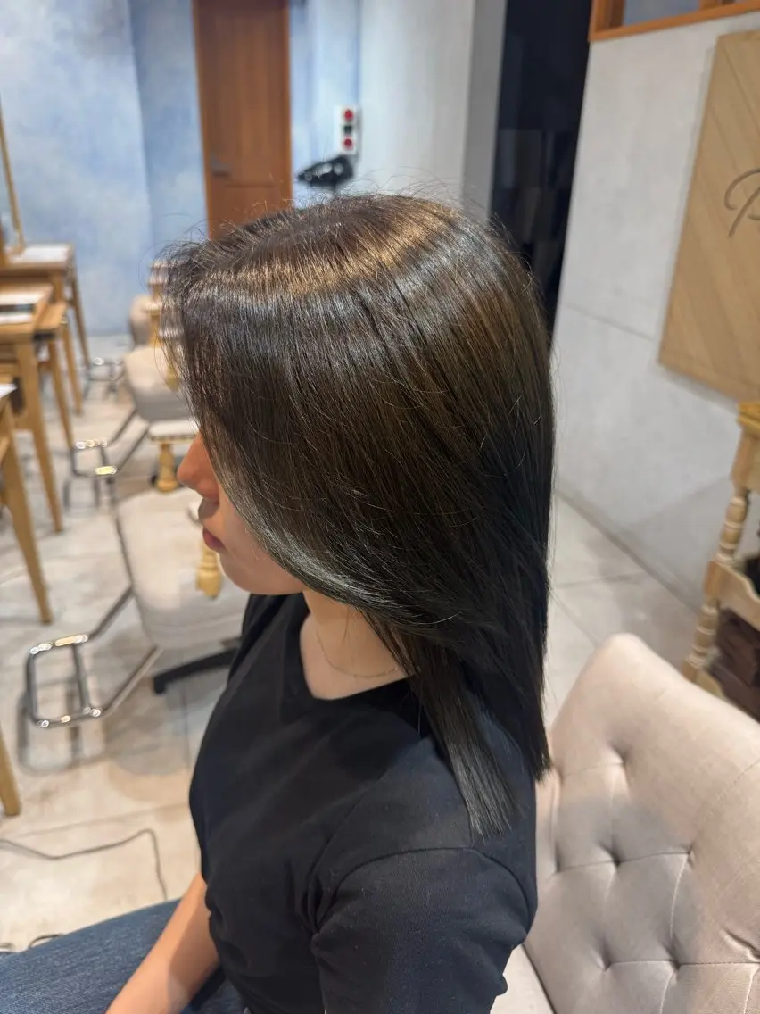 ミディアム カラー ヘアカラー crea ₊˚⊹ ʚɞのヘアスタイル