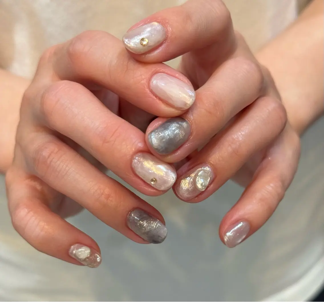 ネイル ニュアンスネイル ハンドネイル Blé nailのネイルデザイン