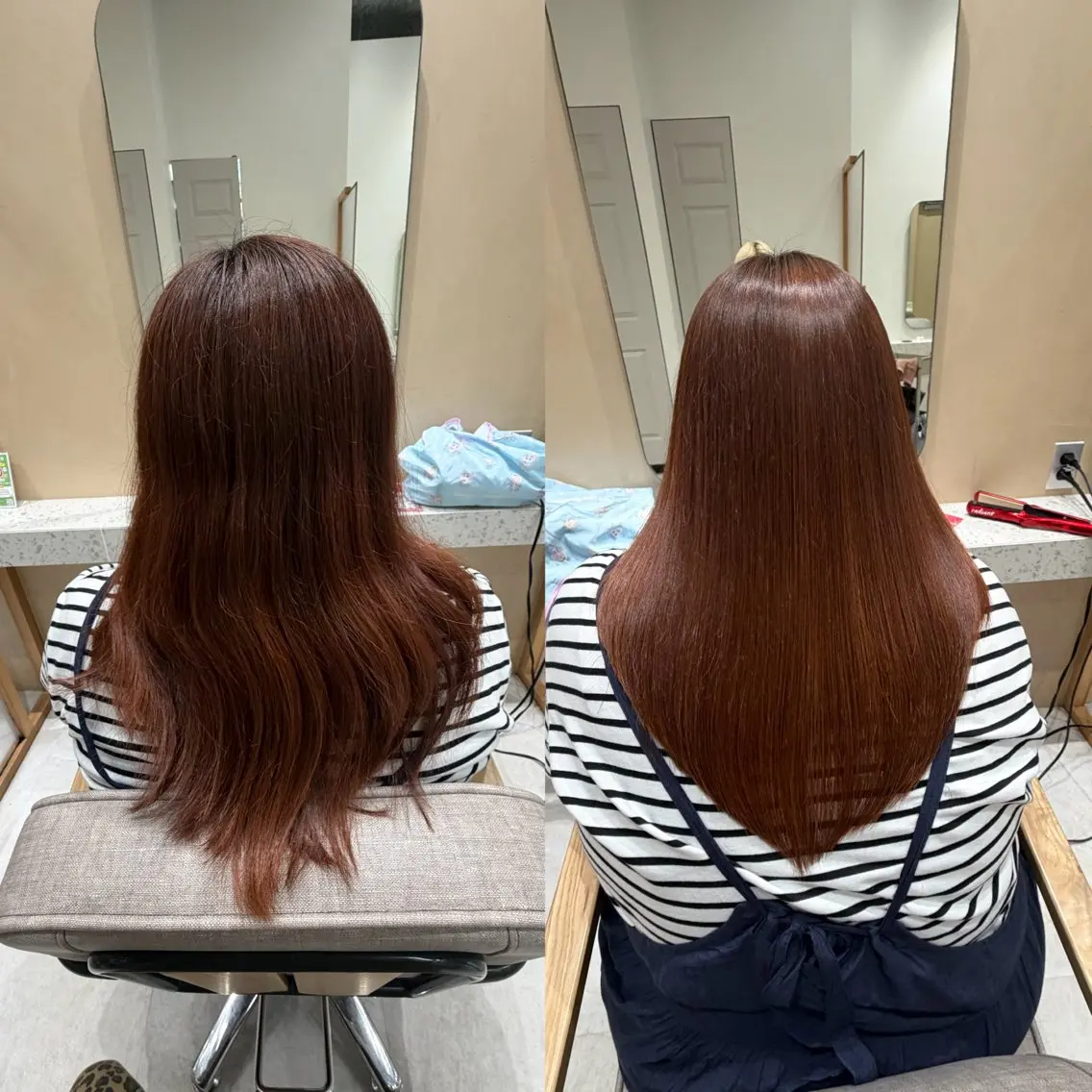 ロング 縮毛矯正 カット 縮毛矯正 トリートメント 🫧艶髪ボブ🫧 チカのヘアスタイル