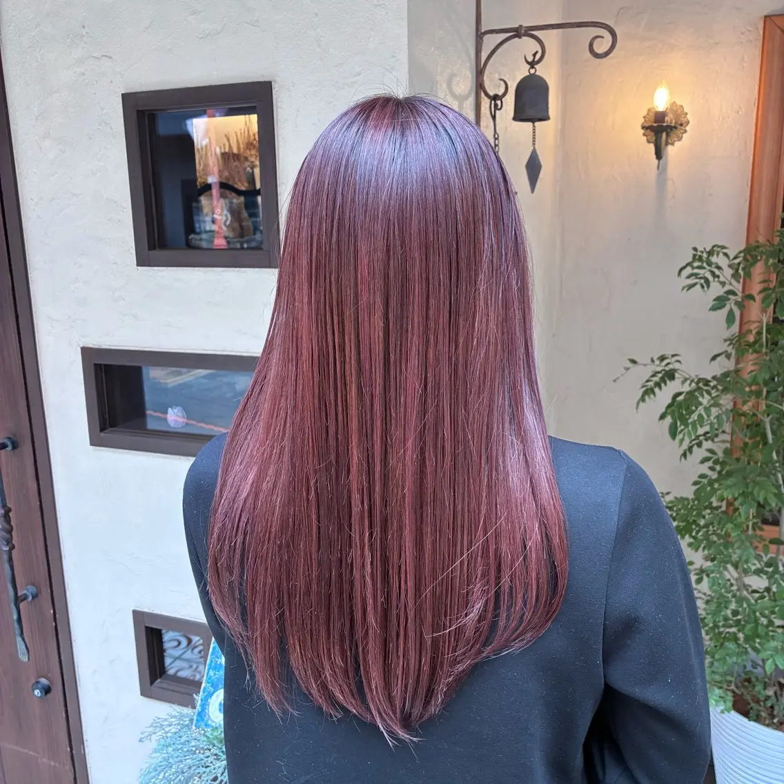 ロング カラー ピンクカラー 若林 美帆のヘアスタイル