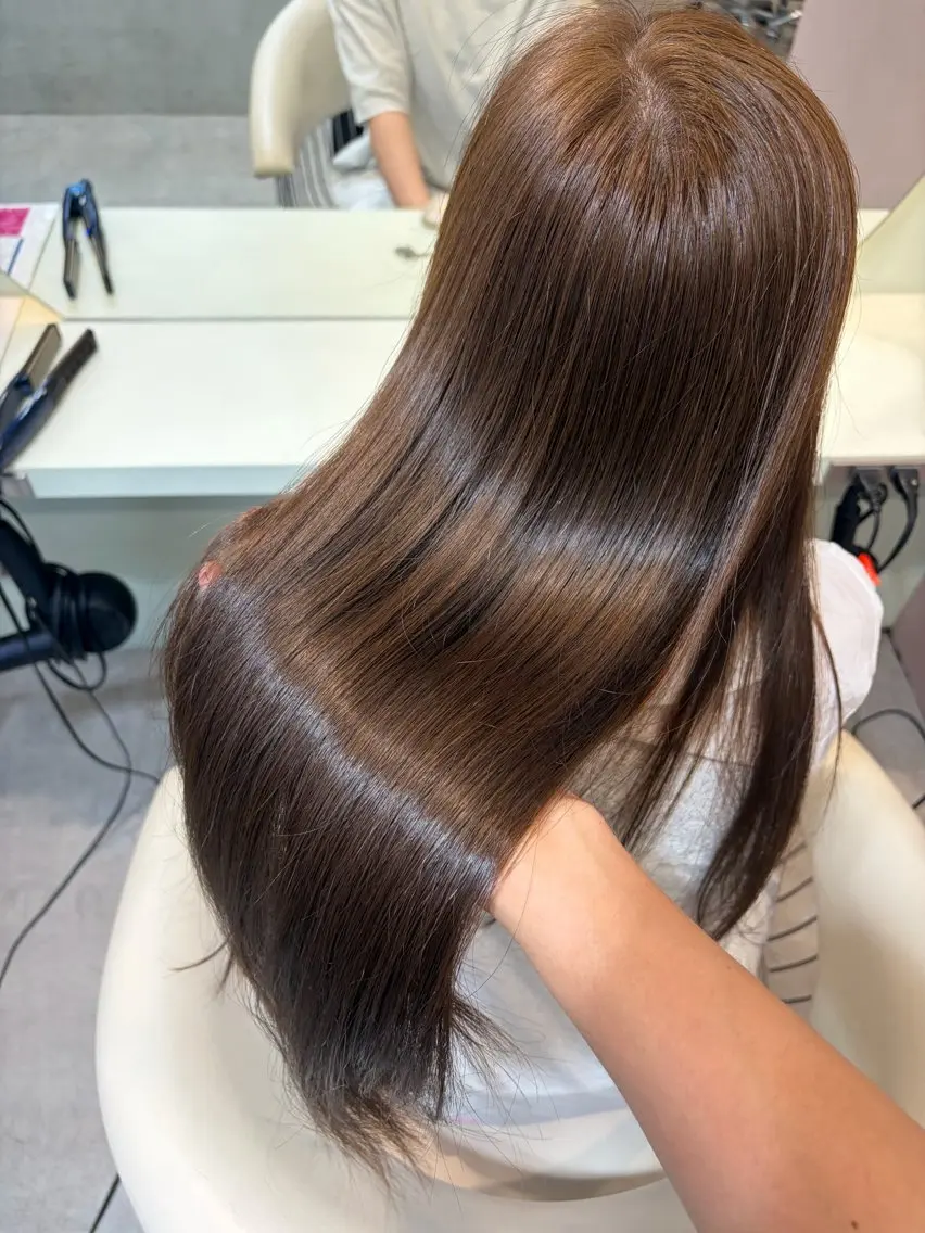 ロング カラー パーマ ヘアアレンジ 透明感カラー特化/ レイヤーカット/ハルのヘアスタイル