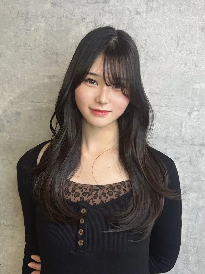 セミロング トレンド韓国レイヤー 🇰🇷のんのヘアスタイル