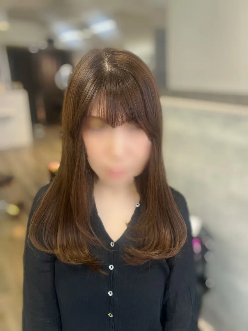 セミロング ヘアカラー トリートメント 髙橋 秀果のヘアスタイル