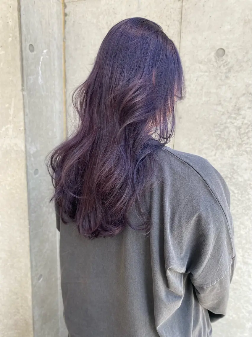 ロング カラー ブリーチ ダブルカラー 韓国風ヘア レイヤーカット ヘアカラー レイヤー/柔色 カラー/SAkiのヘアスタイル