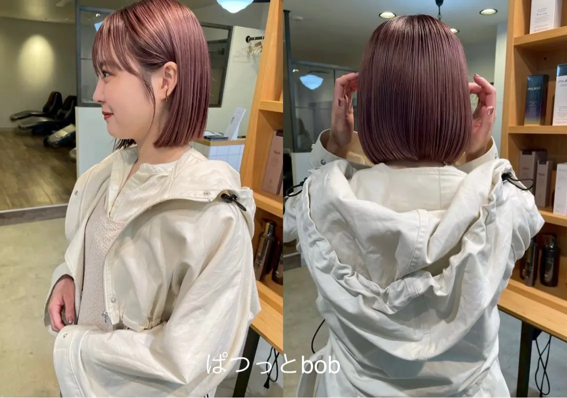 ショート miku/天神ボブ 艶カラーのヘアスタイル