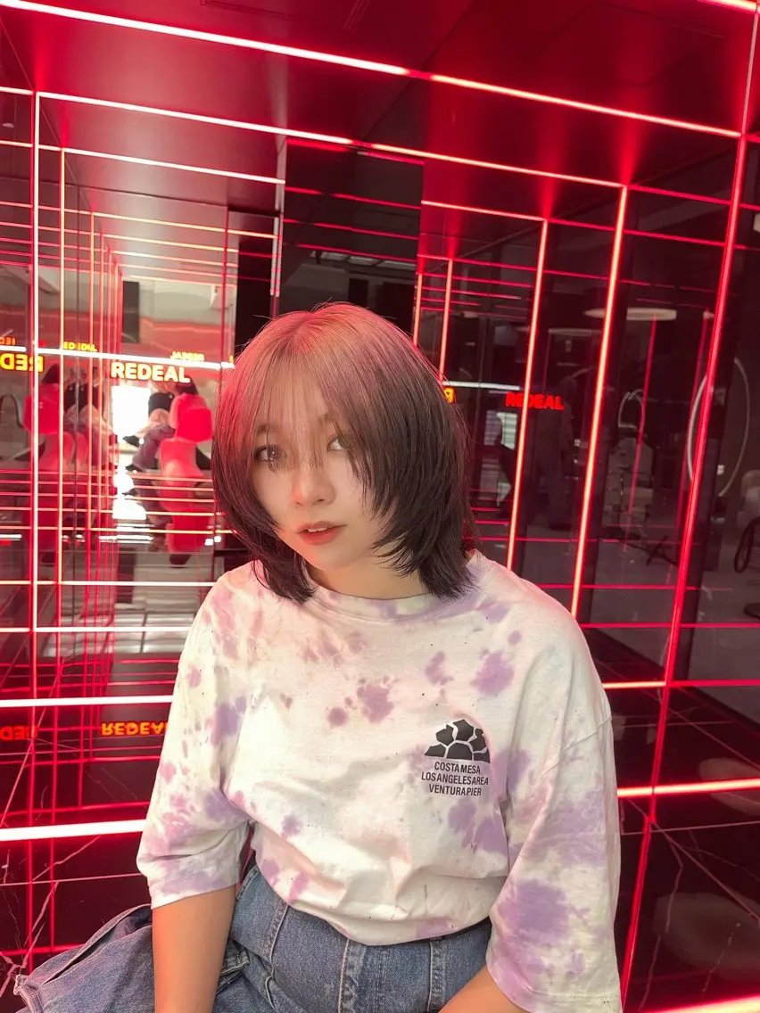 ショート ふかじ/複雑履歴修正 縮毛矯正ブリーチのヘアスタイル
