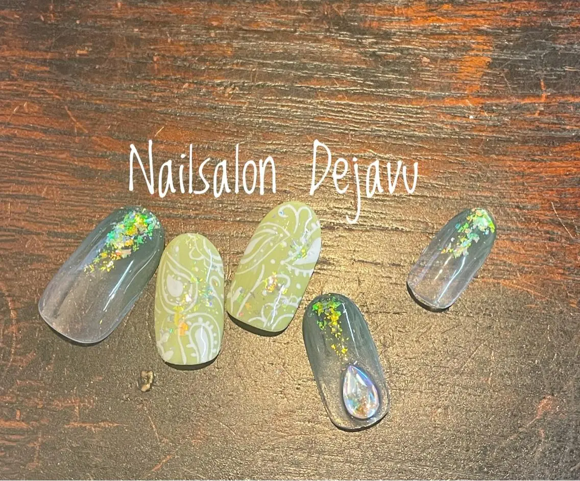 ネイル アートネイル フレンチネイル 春ネイル ハンドネイル Nailsalon Dejavuのネイルデザイン