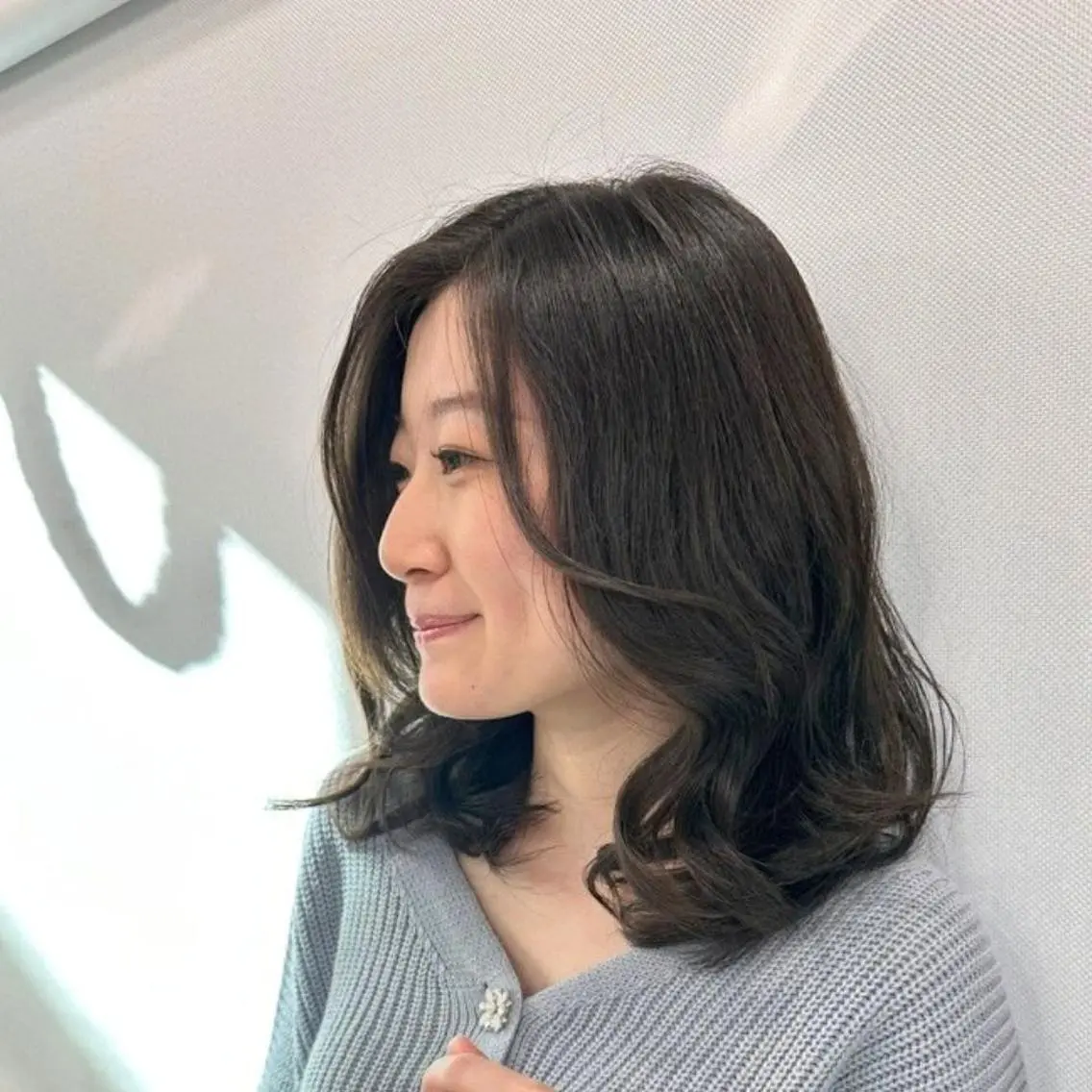 セミロング カラー パーマ ブラウンカラー ダークブラウン ❇️安達 優心❇️ レイヤー/艶髪特化のヘアスタイル