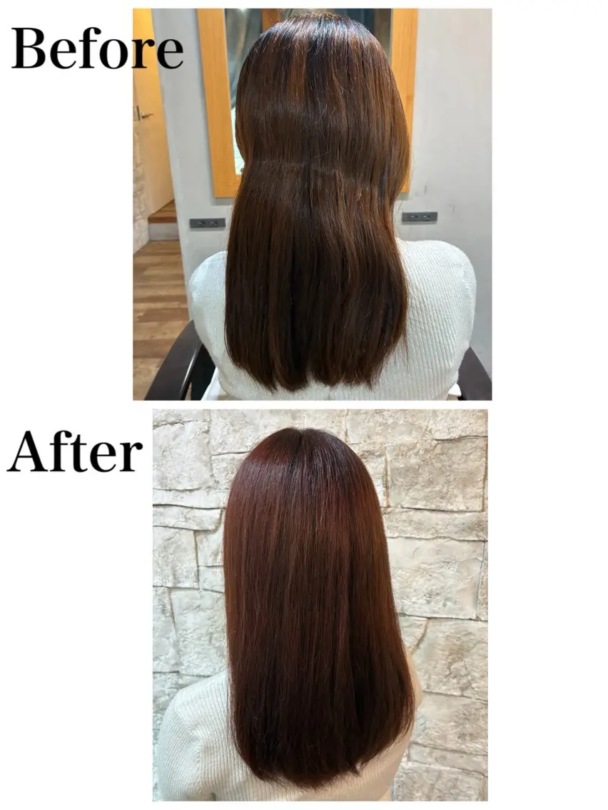 カラー オレンジ ヘアカラー お褒めの口コミ多数✨ 美髪カラー/浦本冴絵のヘアスタイル