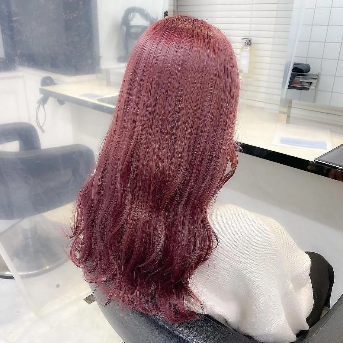 ロング カラー ヘアアレンジ ヘアカラー トリートメント ♡上品韓国髪♡ブラ ウン/SAYATOのヘアスタイル