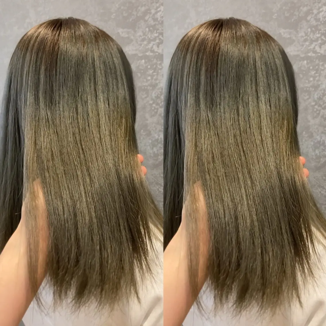 セミロング カラー ベージュカラー み うのヘアスタイル