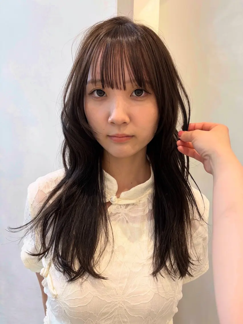 ロング ヘアカラー 可愛いstyling おしえます♡🌸冬桜のヘアスタイル