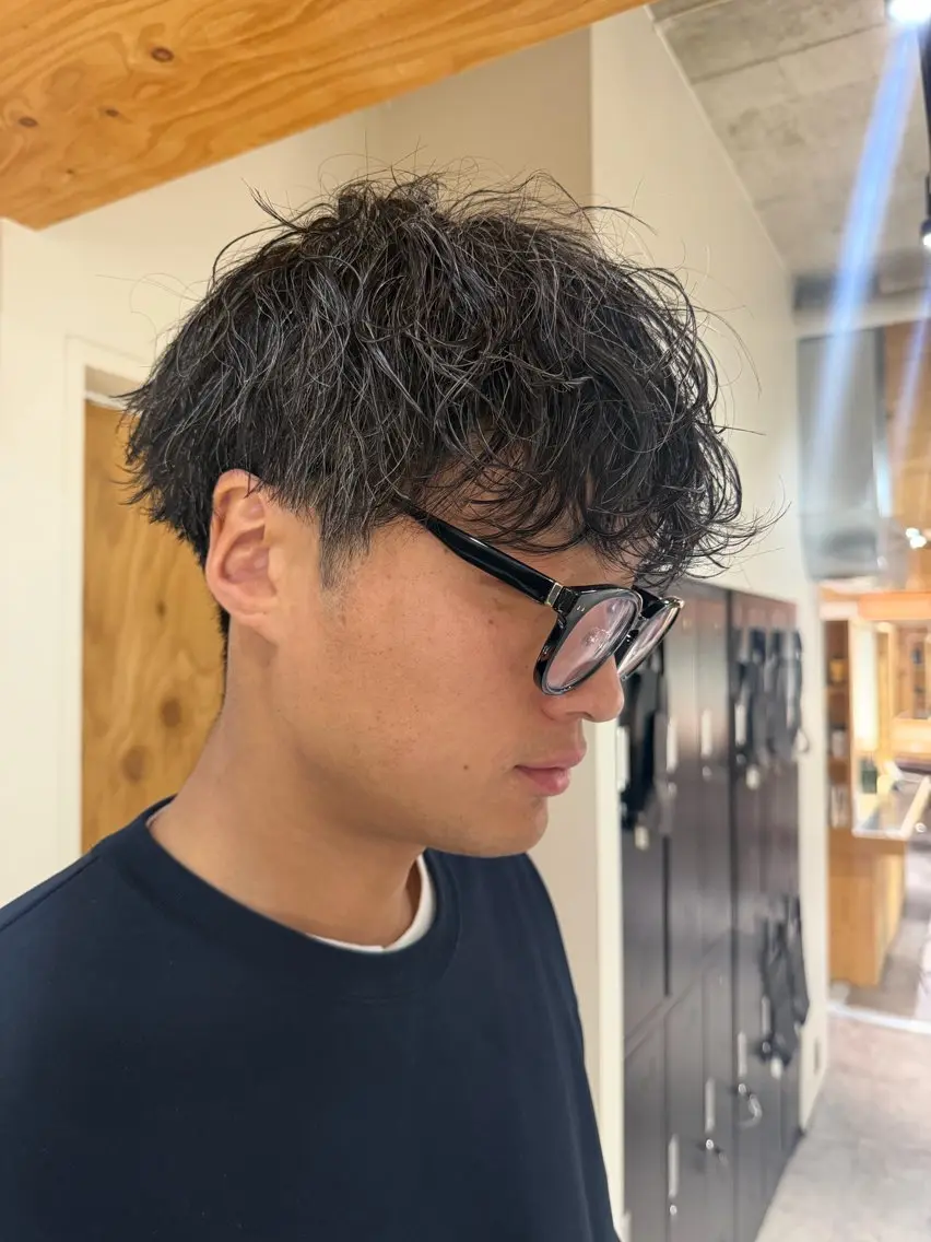 カラー パーマ メンズ カット パーマ パーマ特別価格🔥 宇宙のヘアスタイル