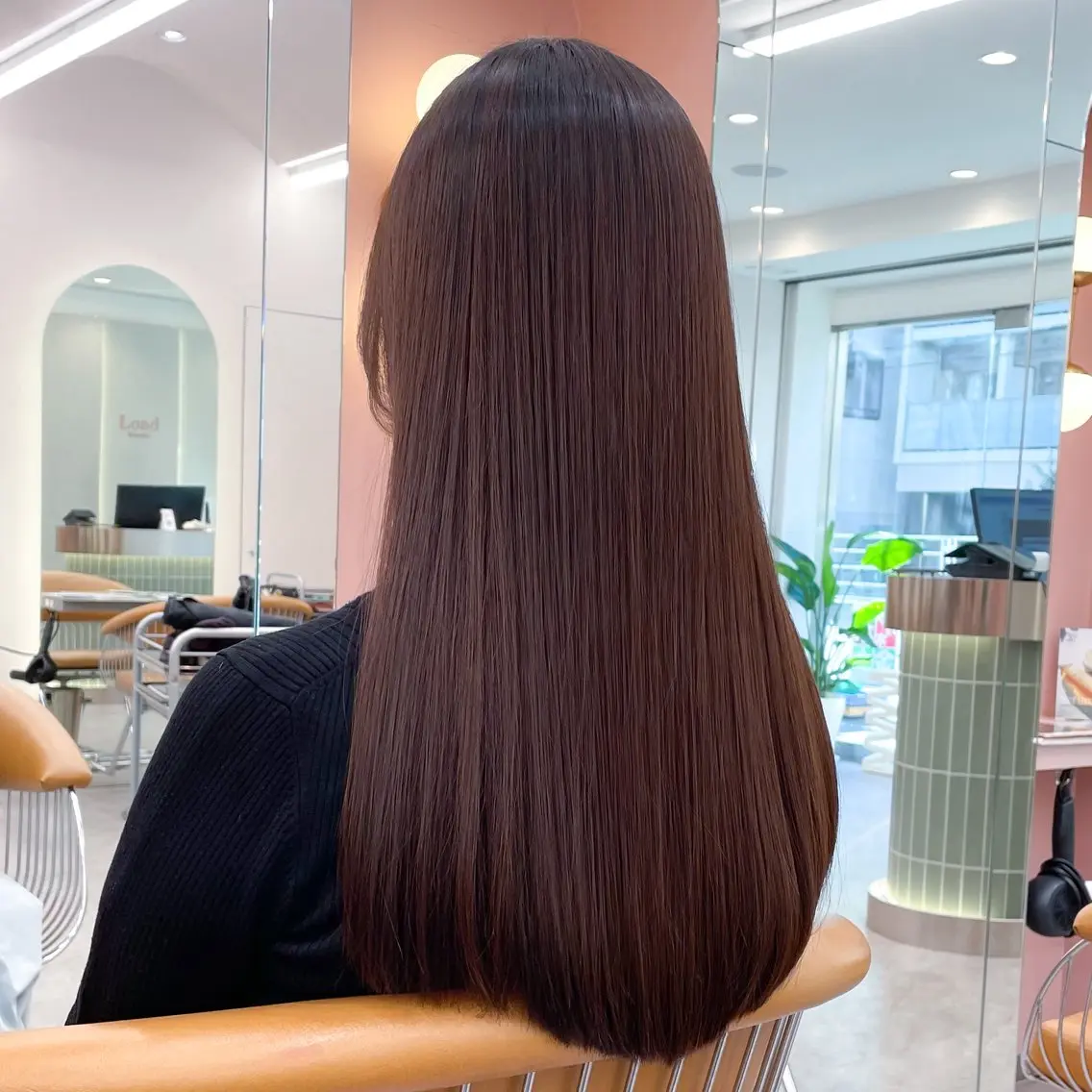 ロング カラー カット ヘアカラー トリートメント 縮毛矯正/ストンボブ Wカラー💎ヒデジのヘアスタイル