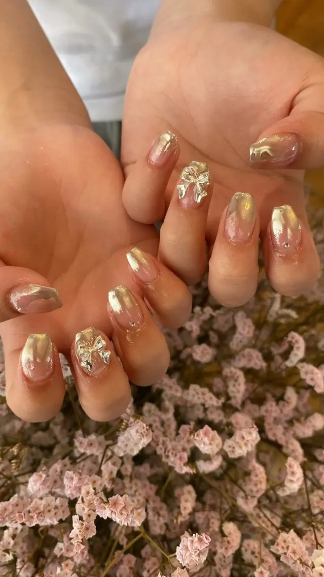 ネイル ハンドネイル crystal ⭐︎ colorのネイルデザイン