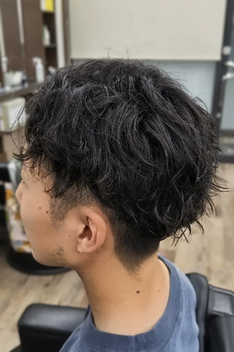 ショート パーマ 理容プラージュ燕三条 福井のヘアスタイル