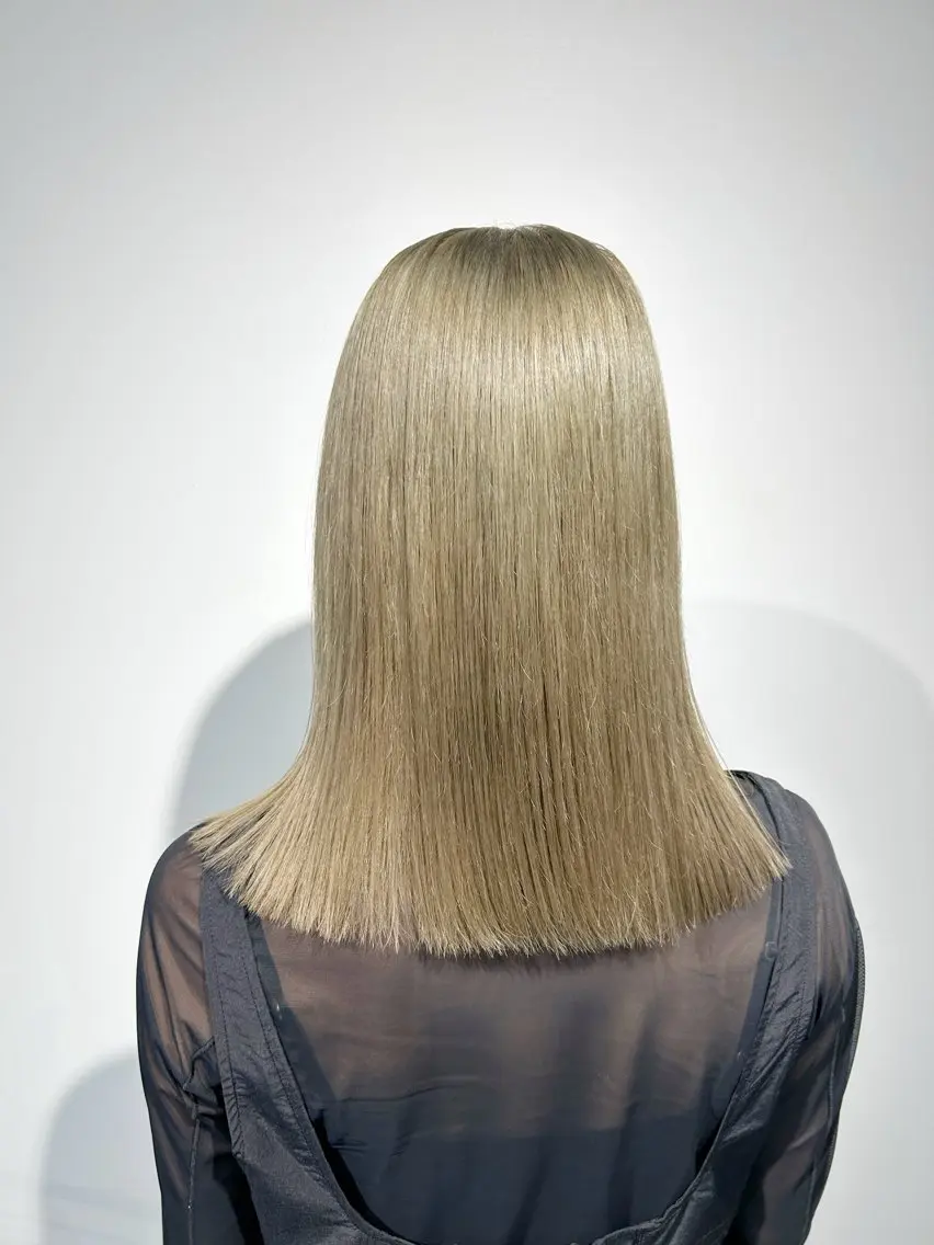 ミディアム ヘアカラー カラーアンドケアリタ kitamuuuのヘアスタイル