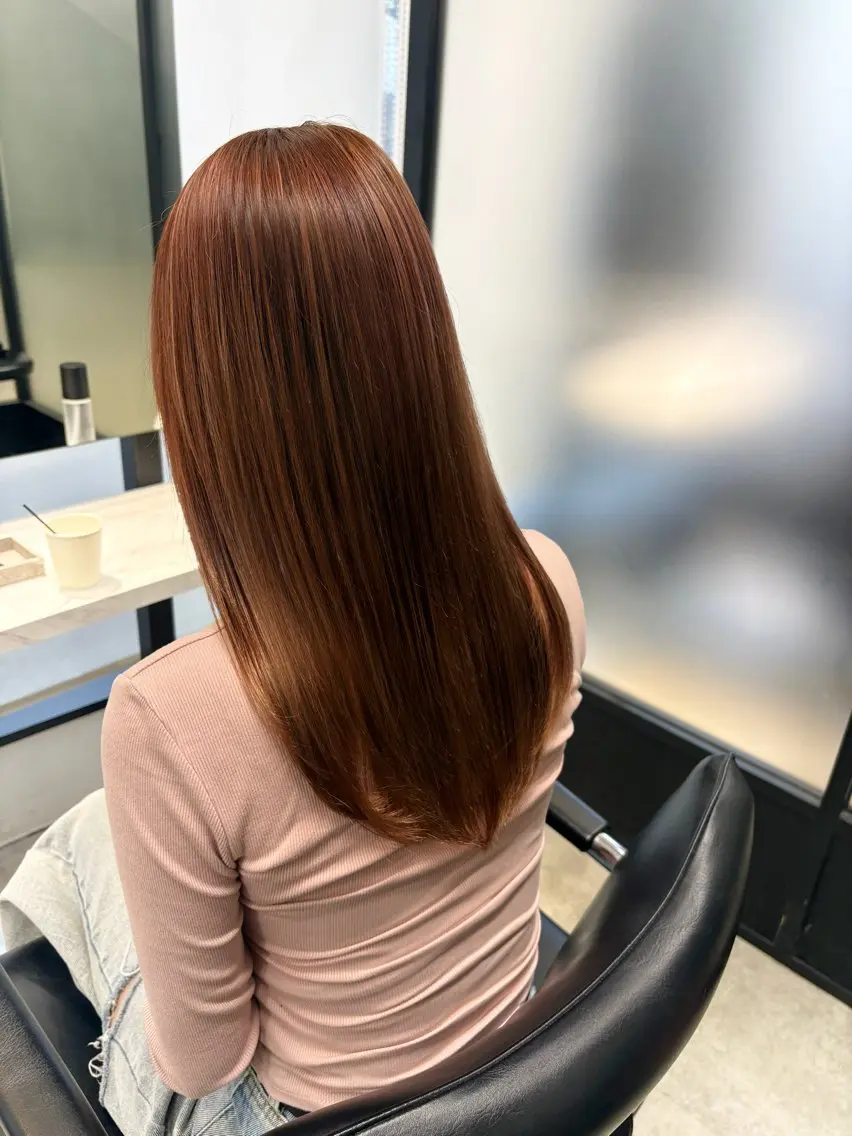 セミロング カラー 透明感カラー トリートメント カット ヘアカラー トリートメント 透明感color / 韓国 /KANAのヘアスタイル