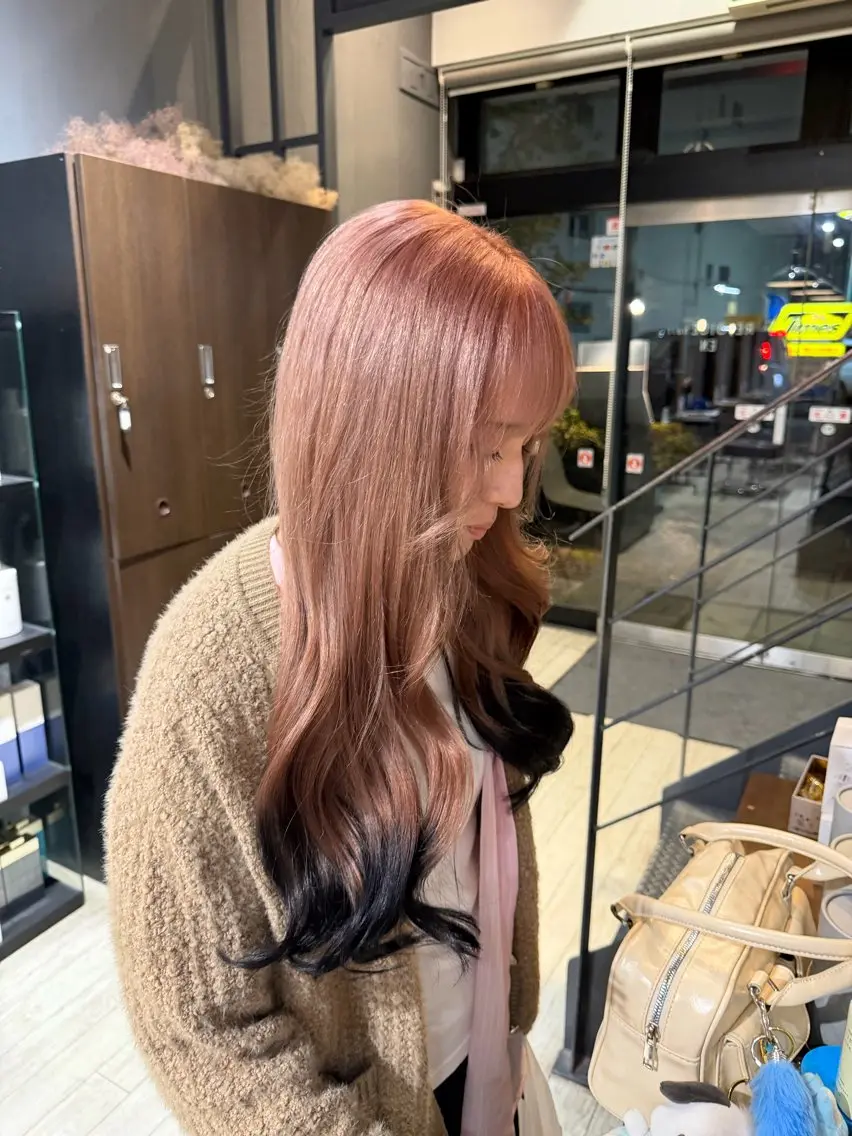 ロング ヘアカラー トリートメント ayumi / 郡山/暖色カラーのヘアスタイル