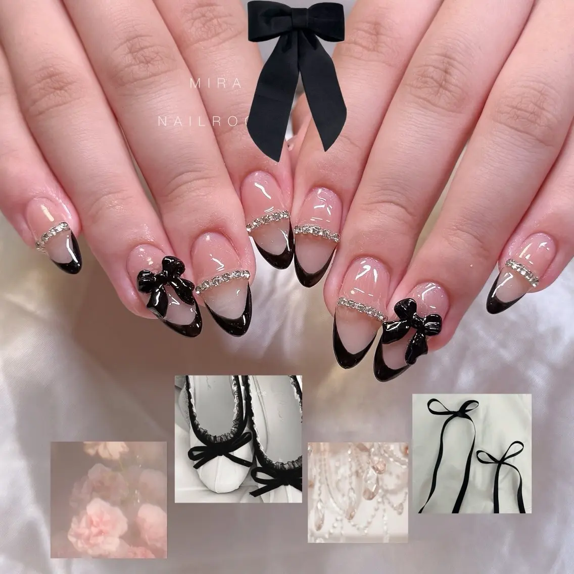 ネイル 長さ出し フレンチネイル MIRA NAILROOMのネイルデザイン