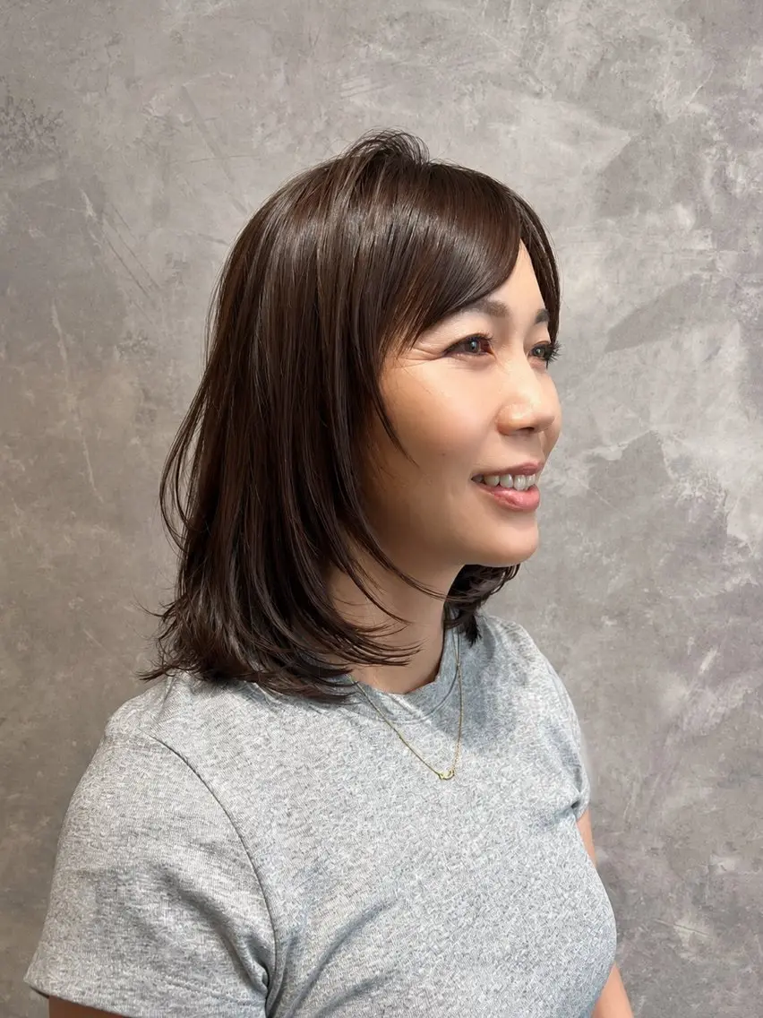 ミディアム ボブ レイヤーカット T Akaneのヘアスタイル
