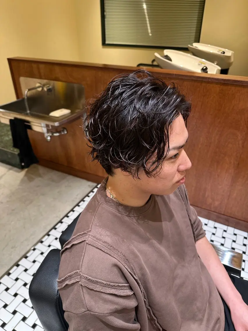 パーマ メンズ カット パーマ 平林 陽仁のヘアスタイル