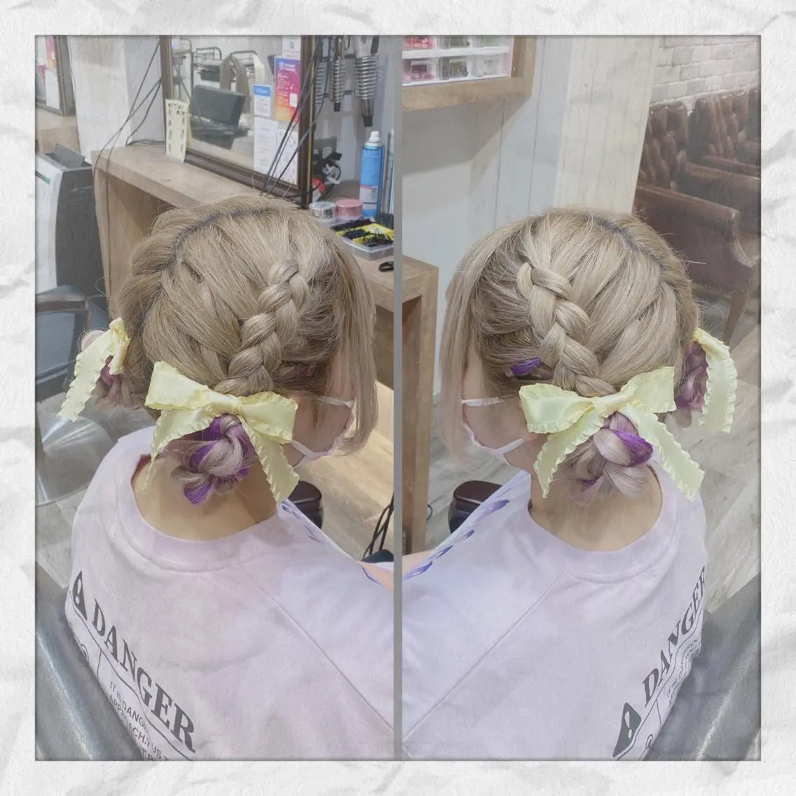 セミロング ヘアアレンジ ヘアセット ヘアセット/着付け 𓇼 まつもと𓇼のその他イメージ