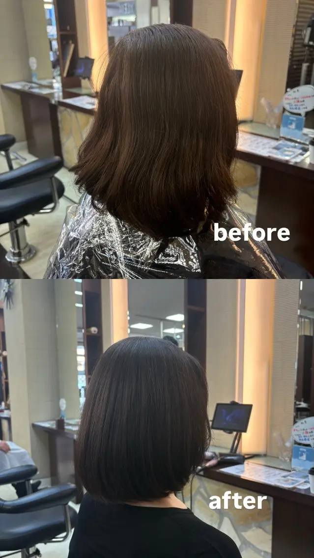 ミディアム 細田 舞乃のヘアスタイル