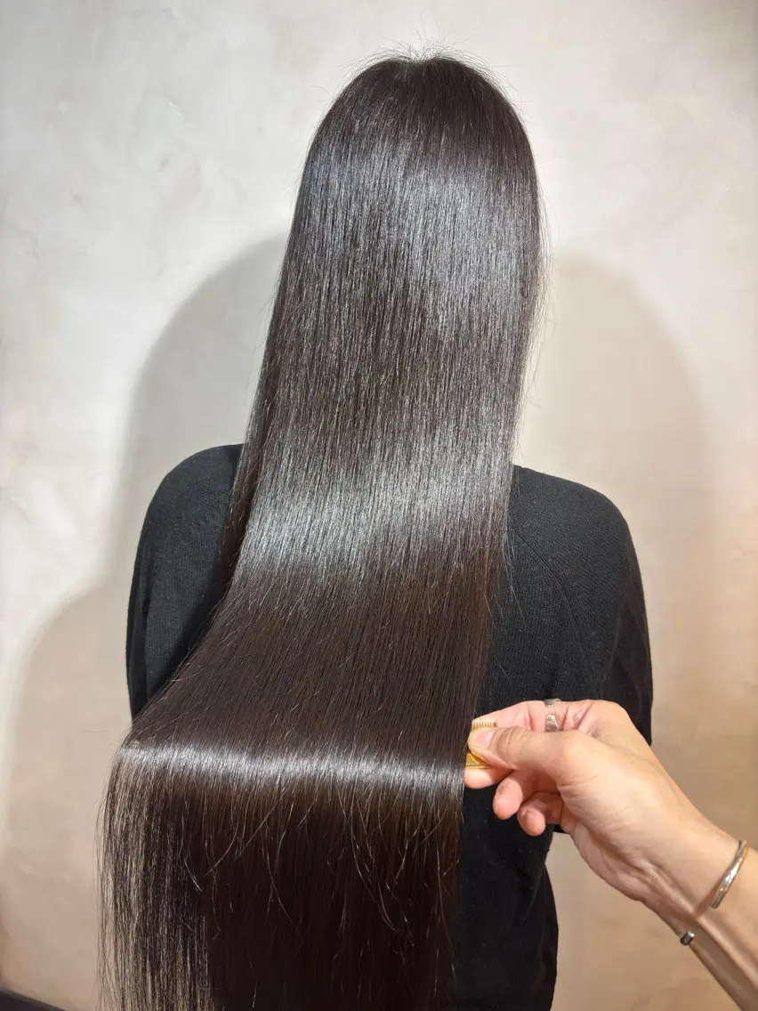 ロング 縮毛矯正 トリートメント ヘッドスパ ヘアセット 美髪矯正 🌈髪質改善 山下のヘアスタイル