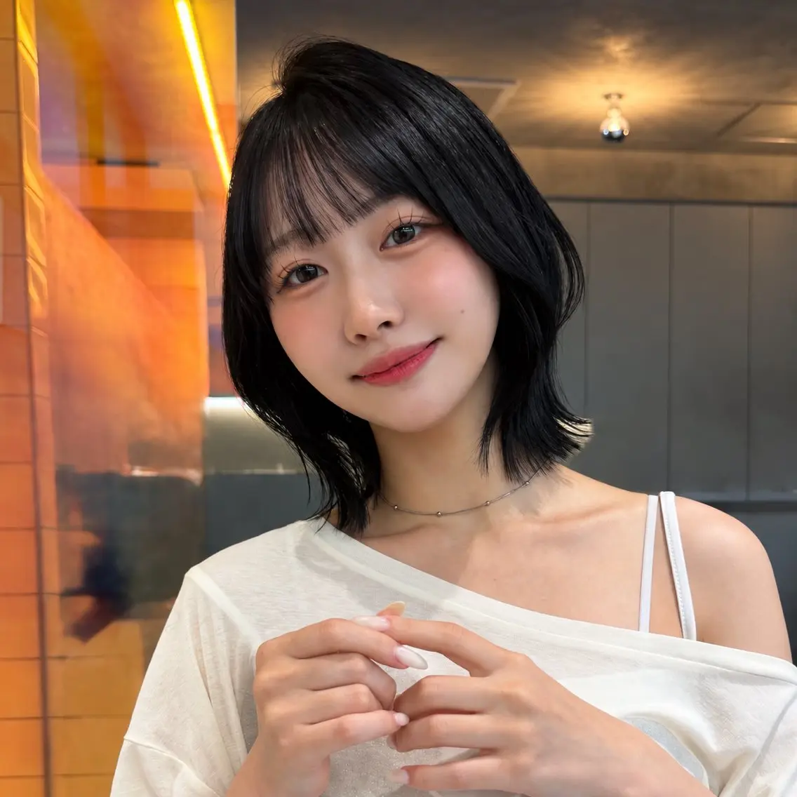ミディアム カラー カット ヘアカラー トリートメント 🩷小川大輔🩷 店長/ボブ/インナーのヘアスタイル