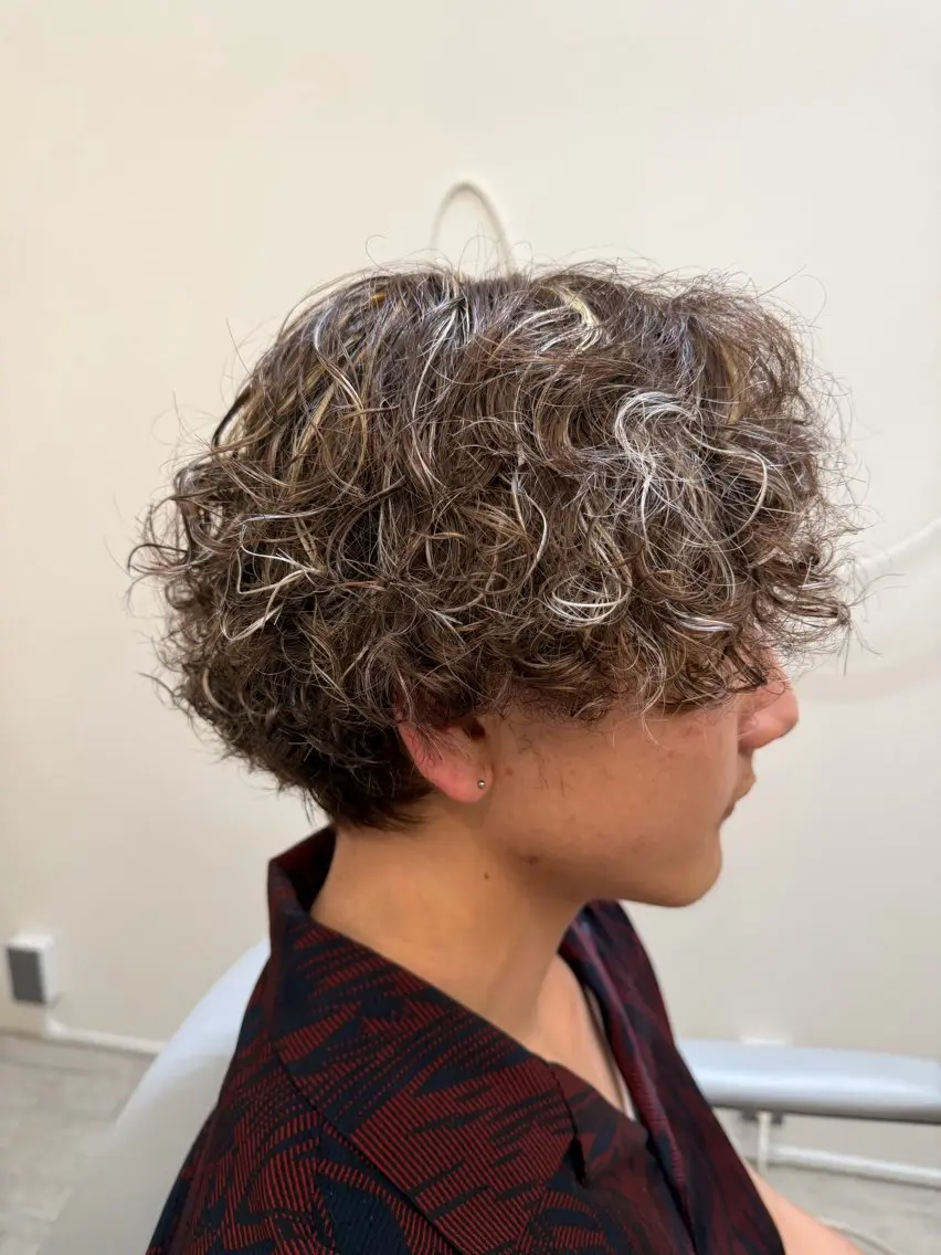 パーマ メンズ カット パーマ メンズ特化ツイスパ 朝ラクセット 颯のヘアスタイル