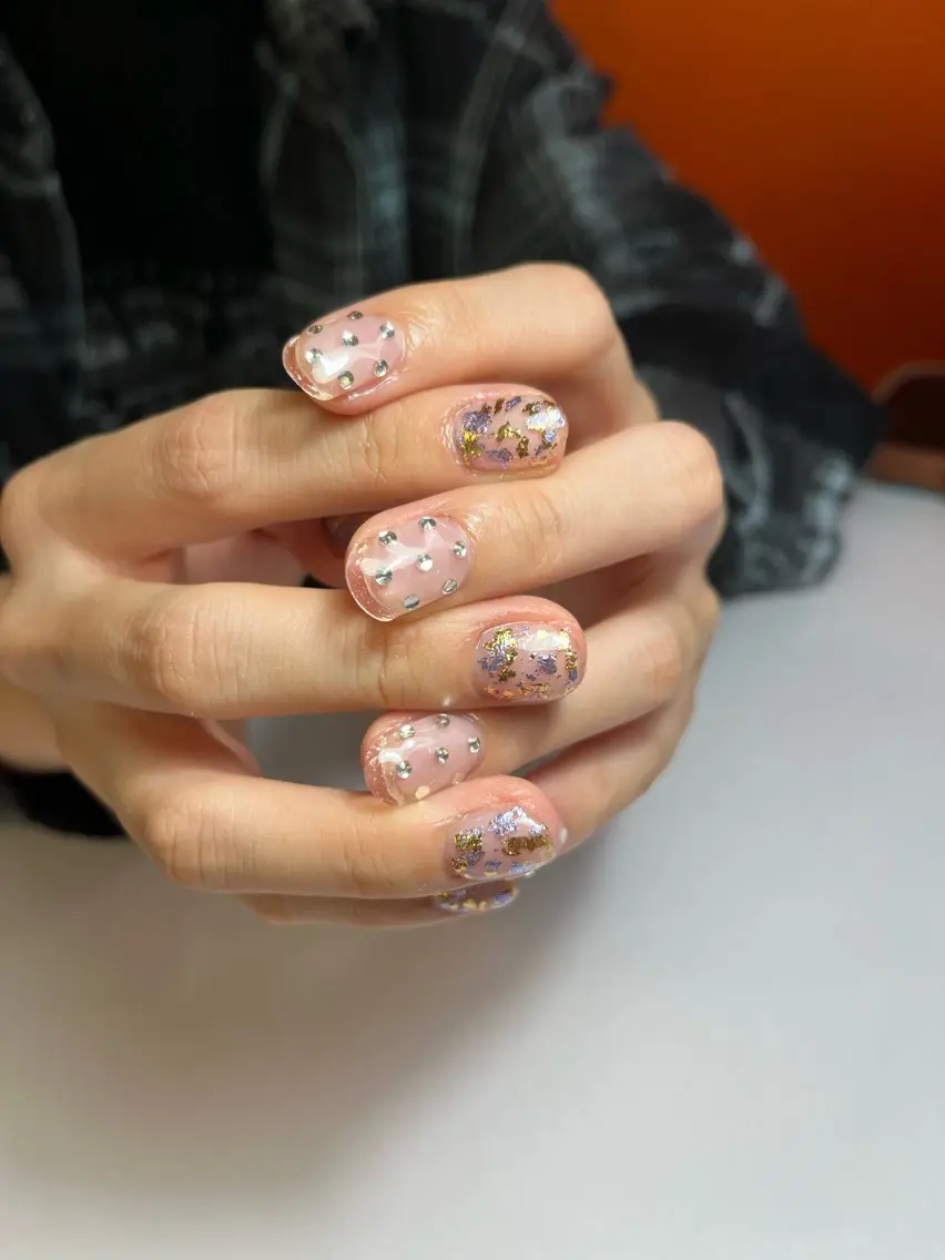 ネイル クリアネイル ハンドネイル ☆ -ˋˏ ⋆Oli nailෆ ̖́-のネイルデザイン