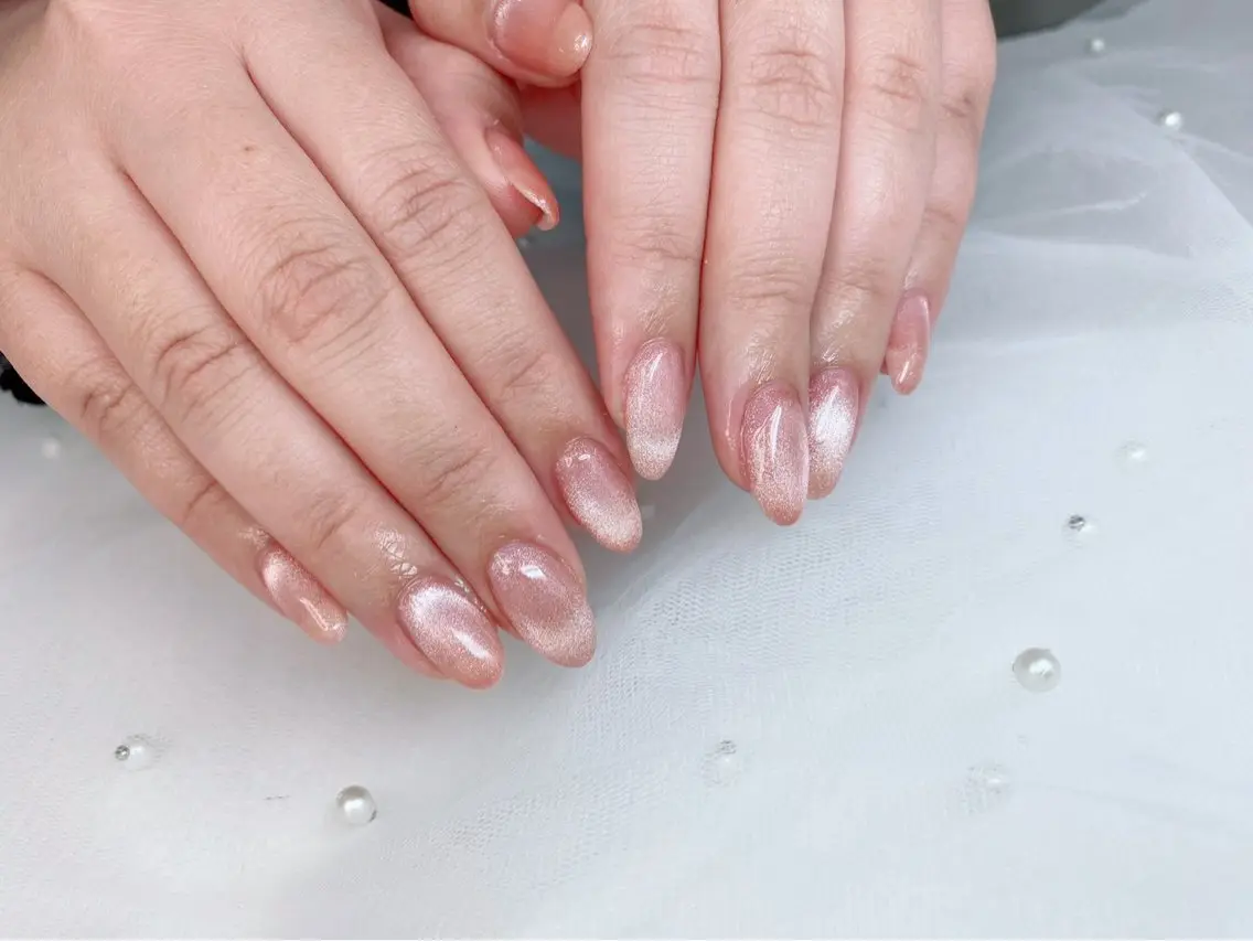 ネイル ピンク シンプルネイル ハンドネイル フットネイル ハンドケア 心斎橋Salon Epokkuのネイルデザイン