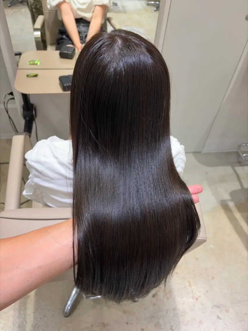 セミロング カラー ヘアカラー トリートメント ✨艶カラー 渋谷 ✨優大のヘアスタイル