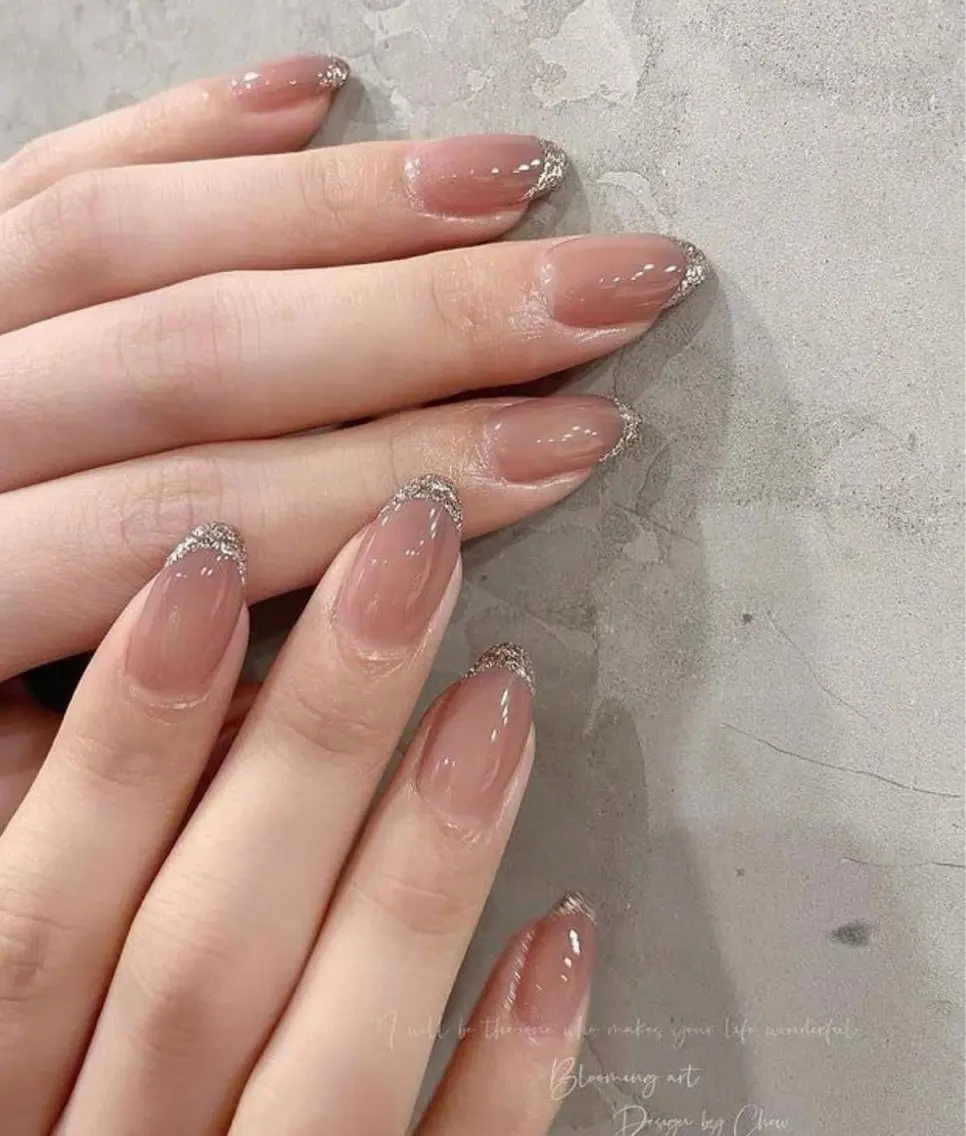 ネイル グラデーション キラキラネイル ピンク RUBY Nail 日暮里店のネイルデザイン