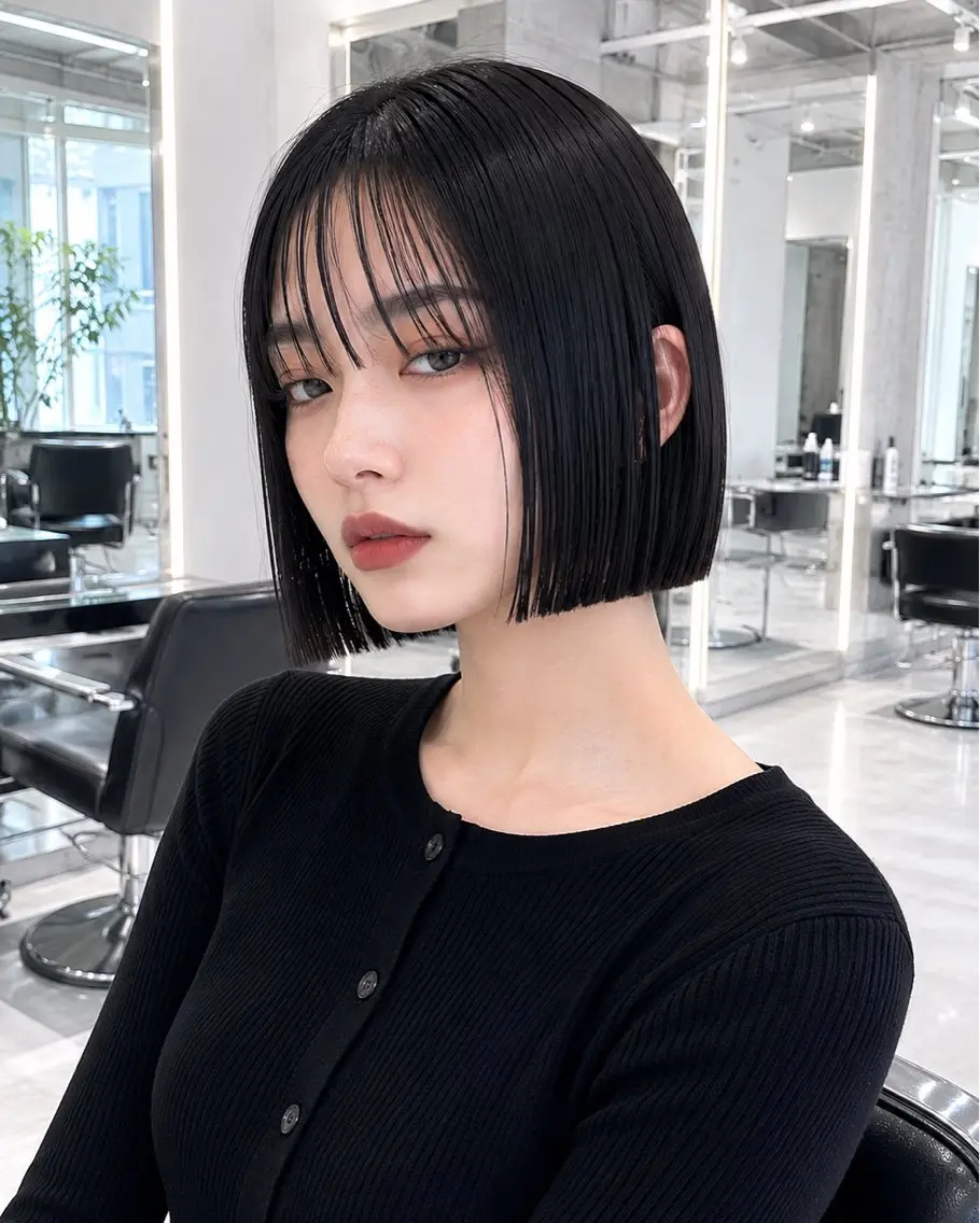 ショート ボブ 縮毛矯正 カット 縮毛矯正 mao🫧/ 京都河原町のヘアスタイル